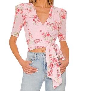 New NBD  Body Porsha Top in Garden Floral with crystal embellishments SZ XS
